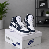 کتونی زنانهAIR JORDAN 1 MID | WHITE & NAVY